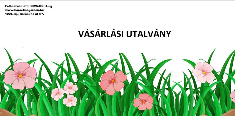VÁSÁRLÁSI UTALVÁNY